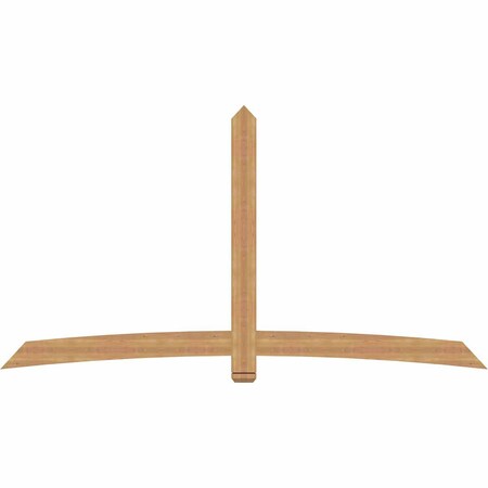 Ekena Millwork Bellingham Timber Gable Bracket, Western Red Cedar, 108"W x 58"H x 1 1/2"D x 5 1/2"F, 13/12 Pitch GBW108X58X0206BEL00SWR